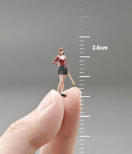 Load image into Gallery viewer, 1:64 Painted Figure Mini Model Miniature Resin Diorama Baseball Bat Beauty Girl

