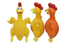 Load image into Gallery viewer, Dog Squeaky Toys Chew Puppy Rubber Chicken Pet Breeds Play Fetch Safe Durable
