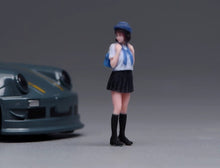 Load image into Gallery viewer, 1:64 Painted Figure Model Miniature Resin Diorama Toy Sand Uniform Pretty Girl

