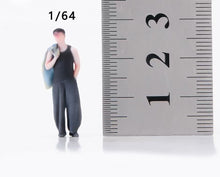 Load image into Gallery viewer, 1:64 Painted Figure Model Miniature Resin Diorama Toy Casual Man Wide-leg Pants
