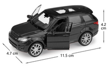 Load image into Gallery viewer, WELLY 1:36 Black Range Rover Sports SUV Model Diecast Toy Metal Car BN

