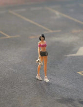 Load image into Gallery viewer, 1:64 Painted Figure Mini Model Miniature Car Scenes Resin Toy Girl Doll Shorts
