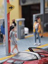 Load image into Gallery viewer, 1:64 Painted Figure Mini Model Miniature Resin Diorama Sand Grey Dress Girl Toy New
