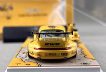 Load image into Gallery viewer, ZJWJ 1:64 Yellow RWB 993 Motorcycle Sports Model Diecast Metal Car New Collection
