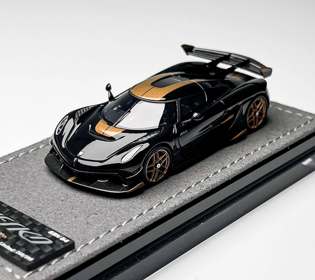 GRYNING 1:64 Black Gold JESKO Racing Sports Model Diecast Resin Car New Collection