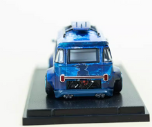 Load image into Gallery viewer, Liberty 1:64 Blue VW T1 Camper Van Bus Kombi Dragon Model Diecast Metal Car
