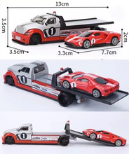Load image into Gallery viewer, Maisto 1:64 2018 Ford GT Flatbed Trailer Truck Model Toy Diecast Metal Car BN
