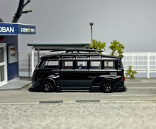 Load image into Gallery viewer, LF 1:64 Black VW T1 Van Camper RWB Kombi Sports Model Diecast Metal Car New

