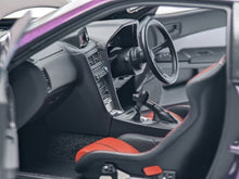 Load image into Gallery viewer, MH 1:18 Purple Skyling GTR R34 Nismo RB26DETT Engine Model Diecast Metal Car
