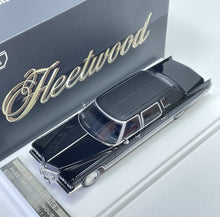 Load image into Gallery viewer, MK 1:64 HEC Black 1972 Fleetwood 75 Luxury Limousine Model Diecast Metal Car
