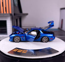 Load image into Gallery viewer, PGM 1:64 Blue JDM RX7 FD 3S Racing Sports Model Diecast Metal Car New Collection

