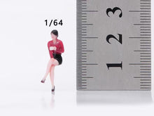 Load image into Gallery viewer, 1:64 Painted Figure Model Miniature Resin Diorama Office Lady Red Sitting Woman
