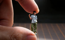 Load image into Gallery viewer, 1:64 Painted Figure Model Miniature Resin Diorama Toy Sand Hiphop Girl Pretty
