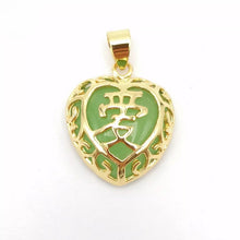 Load image into Gallery viewer, Nature Jade Love Pendant Necklace Gift Jewelry charm Blessing Adore Jewelry j
