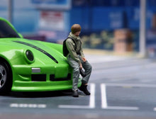 Load image into Gallery viewer, 1:64 Painted Figure Model Miniature Resin Diorama Toy Sand Photographer Cool Man
