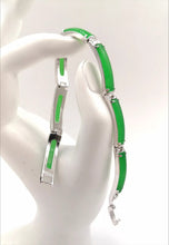 Load image into Gallery viewer, Nature Jade Beaded Bracelet Jewelry Blessing Lucky Fortune Gift For Woman Green
