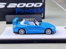 Load image into Gallery viewer, MT 1:64 JDM Blue S2000 Pandem Convertible Sports Model Diecast Metal Car New Collection
