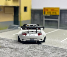 Load image into Gallery viewer, SW 1:64 JDM White Miata MX5 Convertible Pandem Sport Model Diecast Metal Car
