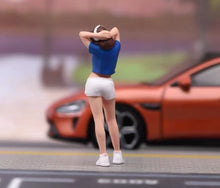 Load image into Gallery viewer, 1:64 Painted Figure Model Miniature Resin Diorama Sand Fashion Lady Headset Girl
