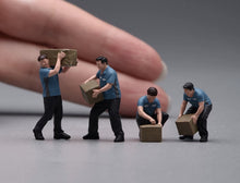 Load image into Gallery viewer, 1:64 Painted Figure Model Miniature Resin Diorama Sand Courier Porter Worker Set
