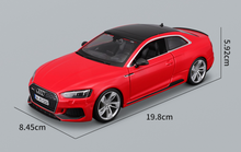 Load image into Gallery viewer, Bburago 1:24 Red RS5 Coupe Racing Sports Model Toy Diecast Metal Car Box BN
