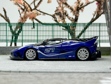 Load image into Gallery viewer, LT 1:64 Blue FXXK EVO Super Racing Sports #27 Model Diecast Metal Car New Collection
