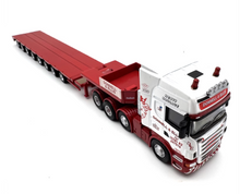 Load image into Gallery viewer, 1:76 Scania R580 Multi-axle Low Load Trailer Truck Model Diecast Metal Car New Collection

