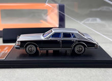 Load image into Gallery viewer, TC 1:64 1985 Silver Black Seville Elegante Sports Model Diecast Metal Car New Collection
