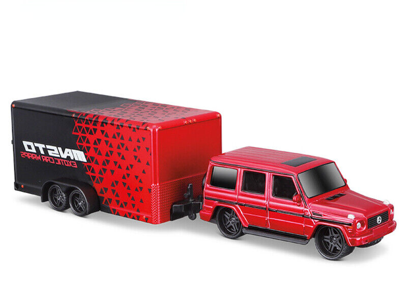 Maisto 1:64 Red G Class SUV Trailer Model Toy Diecast Metal Car BN