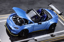 Load image into Gallery viewer, YM 1:64 Blue Miata MX5 Pandem Roadster Convertible Model Diecast Resin Car New
