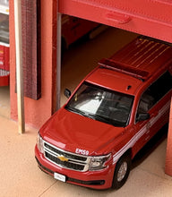 Load image into Gallery viewer, 1:64 596 Red Tahoe LAFD LA Fire SUV Police Sports Model Diecast Metal Car New Collection
