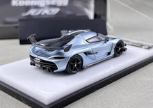 Load image into Gallery viewer, HKM 1:64 Ice Blue Jesko Attack Racing Sports Model Diecast Metal Car New Collection

