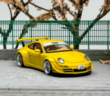 Load image into Gallery viewer, Tarmac 1:64 Yellow RWB 997 Notting Hill Sports Model Diecast Metal Car New Collection
