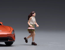 Load image into Gallery viewer, 1:64 Painted Figure Model Miniature Resin Diorama Toy Sand Running Girl Lady
