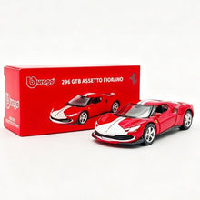 Load image into Gallery viewer, Bburago 1:64 Red 296 GTB Fiorano Sports Open Model Diecast Metal Car New Collection
