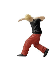 Load image into Gallery viewer, 1:64 Painted Figure Mini Model Miniature Car Scenes Resin Hip Hop Breaking Boy
