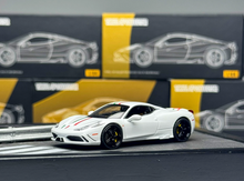 Load image into Gallery viewer, TOC 1:64 White FE458 Speciale Sports Model Diecast Metal Car New Collection
