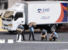 Load image into Gallery viewer, 1:64 Painted Figure Model Miniature Resin Diorama Sand Courier Porter Worker Set
