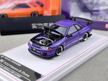 Load image into Gallery viewer, FH 1:64 Purple Skyline GTR R32 Top Secret Sports Model Diecast Metal Car New Collection
