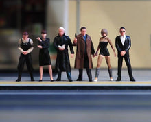 Load image into Gallery viewer, 1:64 Painted Figure Model Miniature Resin Diorama Sand Six Killers Man Lady Set
