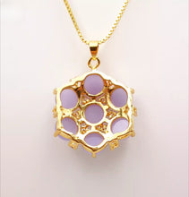 Load image into Gallery viewer, Nature Jade Snowflake Pendant Necklace Gift Jewelry charm Blessing Lucky New

