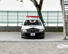 Load image into Gallery viewer, 1:64 Furuya Police Impreza WRX STI IX 9 GD Sedan Model Diecast Metal Car BN

