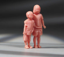 Load image into Gallery viewer, 1:64 Painted Unpainted Figure Model Miniature Resin Diorama Sand Brother Sister

