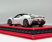 Load image into Gallery viewer, ART 1:64 White SF90 Stradale Convertible Racing Model Diecast Resin Car New Collection
