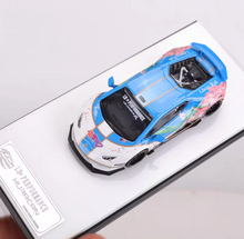 Load image into Gallery viewer, King 1:64 Blue Miku LP610 Huracan LBWK Sports Model Diecast Metal Car New

