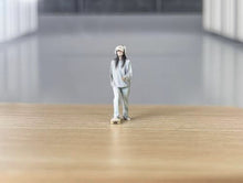 Load image into Gallery viewer, 1:64 Painted Figure Model Miniature Resin Diorama Sand Skate GIrl Skateboard Toy
