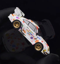 Load image into Gallery viewer, MH 1:64 White RWB 993 Happy Children's Day Sports Model Diecast Metal Car New Collection
