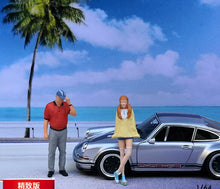 Load image into Gallery viewer, 1:64 Painted Figure Mini Model Miniature Resin Diorama Sand Toy Father Daughter
