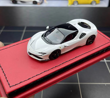 Load image into Gallery viewer, ART 1:64 White SF90 Stradale Racing Sports Model Diecast Resin Car New Collection
