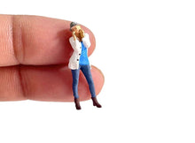 Load image into Gallery viewer, 1:64 Painted Figure Model Miniature Resin Diorama Sand Mini Skirt Lady Beard Man New
